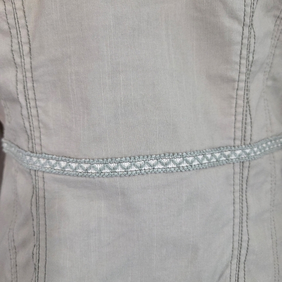 Lana Lee Elegant Tan Utility Jacket Size 12 - Picture 7 of 9